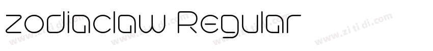 zodiaclaw Regular字体转换 zodiaclaw Regular字体转换